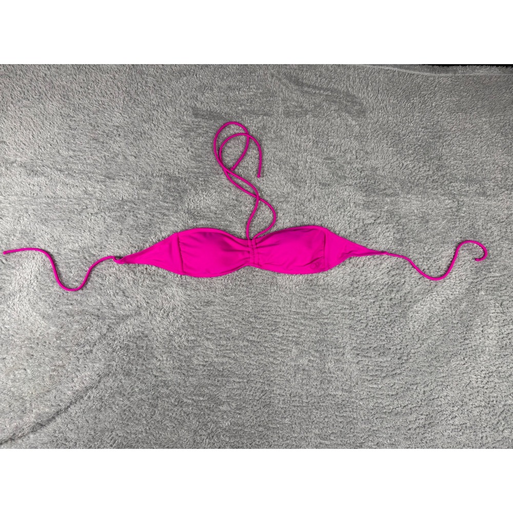 Op Bikini Top Womens Small Hot‎ Pink Bandeau Halter Swimwear Good Condition